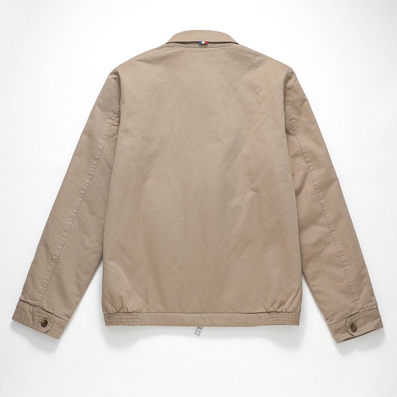 Casual Jacket -Men's Cotton Custom Parka Jakcet With Contrast Lining