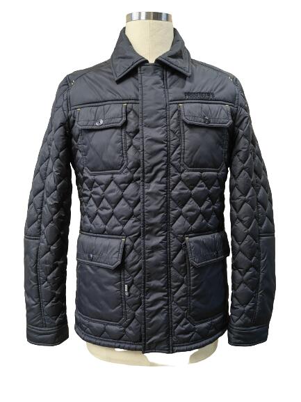 Classic Light Padding Jacket Rhombus Plaid Design Men's Winter Jackets
