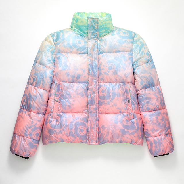 China Tie Dyed Women's Puffer Jackets manufacturers, Tie Dyed Women's ...