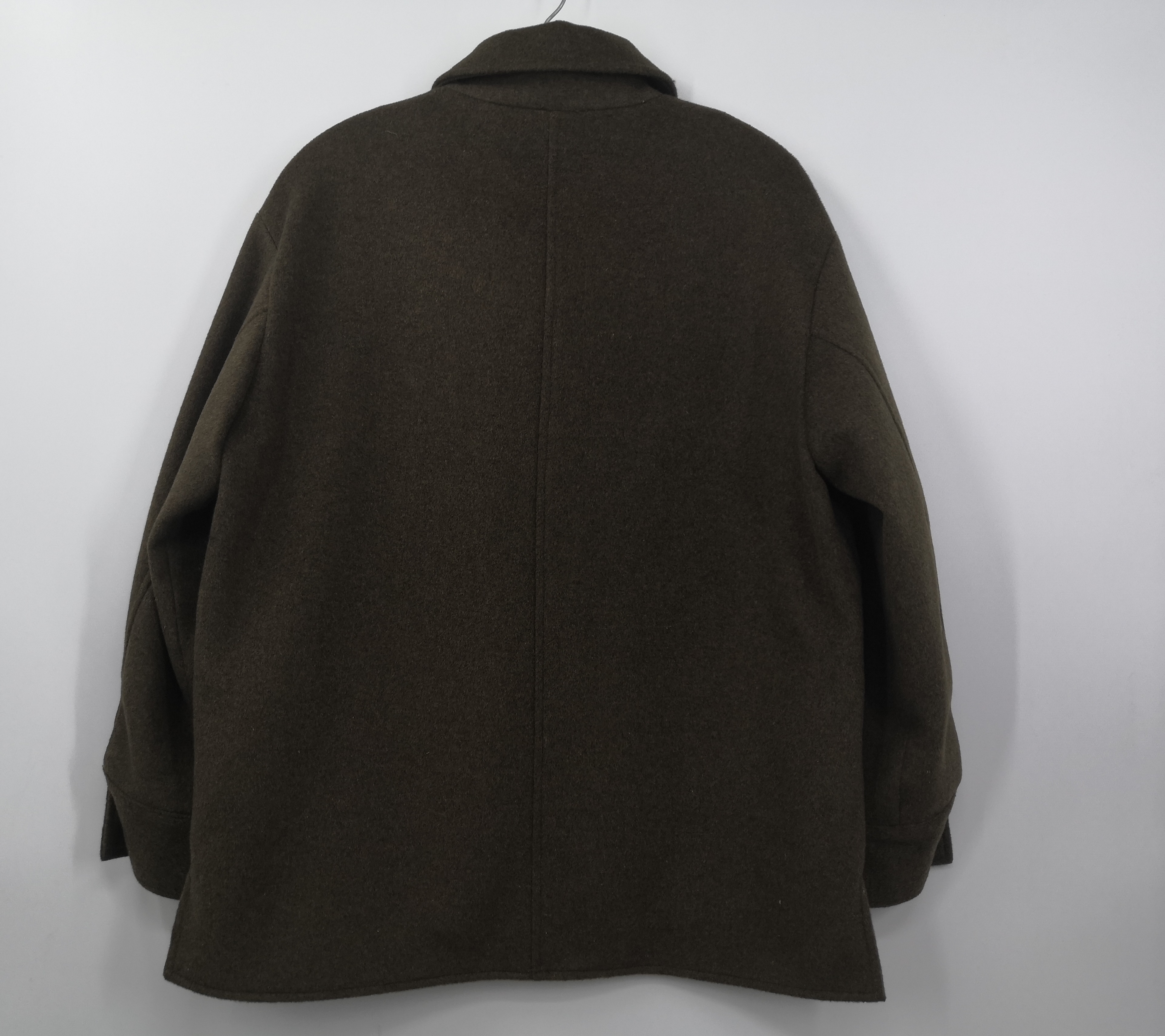 New Arrival Hot Seller Mens Oversize Wool Casual Coat With Four Big Pocket 