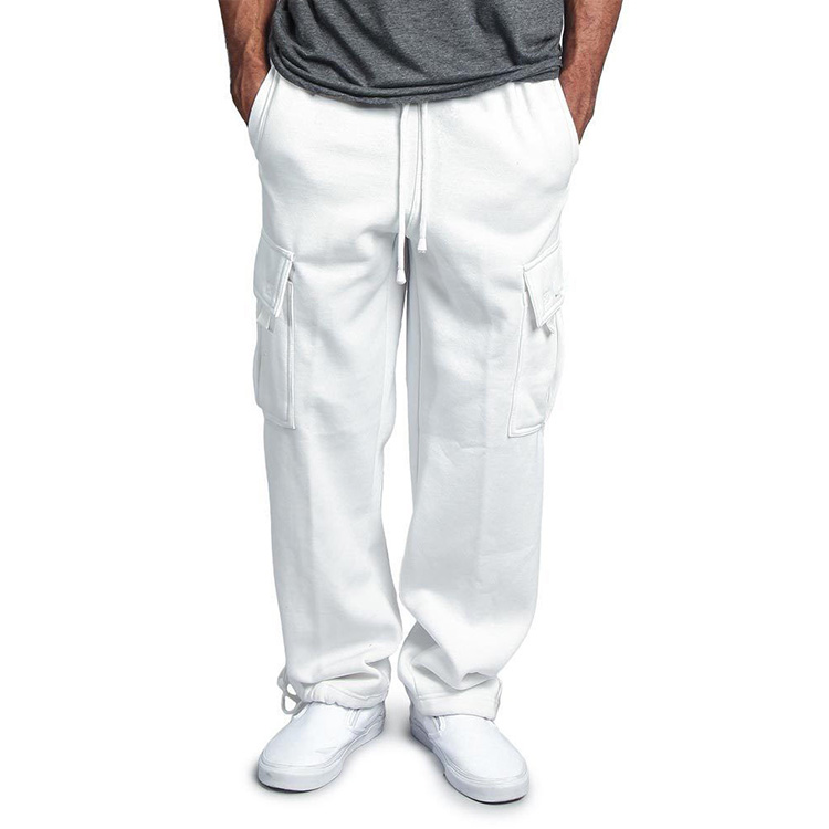 Mens Trousers Men's Cargo Track Pants Multi-pocket Cargo Sweatpants 